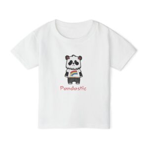 Pandastic Toddler T-Shirt - Cute Panda & Rainbow Design